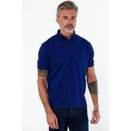 Polo Collar Short Sleeve T-Shirt with Pockets