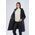 Women's Plus Size Patent Leather Quilted Coat (Kaban)