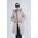 Women's Plus Size Faux Fur Quilted Coat (Kaban)