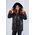 Women's Patent Leather Quilted Coat  (Mont)