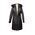 Women's Quilted Coat with Raccoon Fur Hood (Kaban)