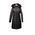 Women's Quilted Coat with Raccoon Fur Hood (Kaban)