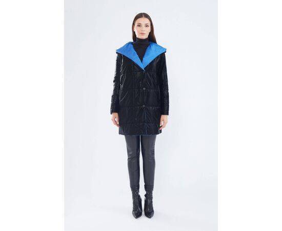 Women's Quilted Coat with Colorful Inner Lining (Kaban)