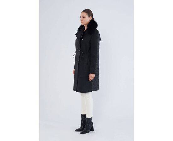 Women's Cashew Coat with Raccoon Fur Collar (Kaban)