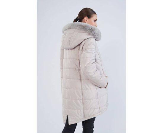 Women's Plus Size Faux Fur Puffer Coat (Kaban)