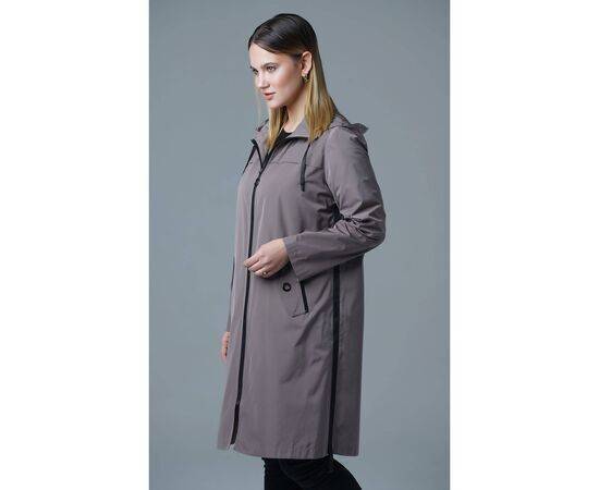 Women's Trench Coat with Stripe Detail