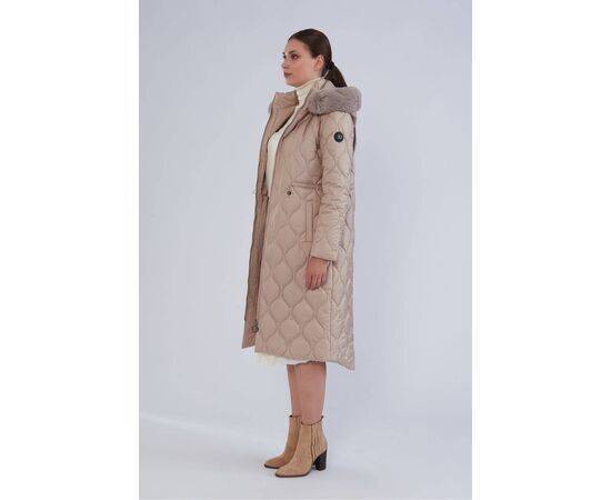 Women's Onion Patterned Quilted Coat (Kaban)