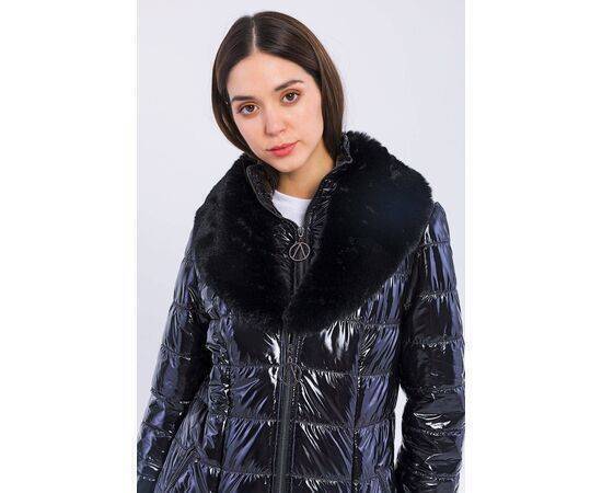 Women's Quilted Coat with Fur Collar (Kaban)