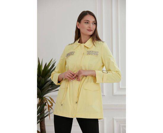 Women's Trench Coat with Beading Detail