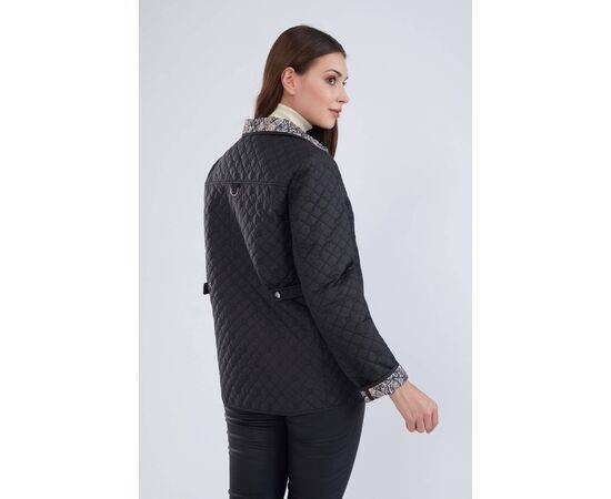 Women's Quilted Coat with Patterned Lining (Mont)