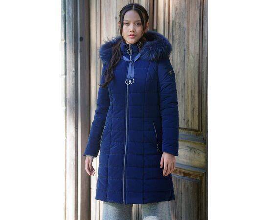 Women's Quilted Coat with Raccoon Fur Hood (Kaban)