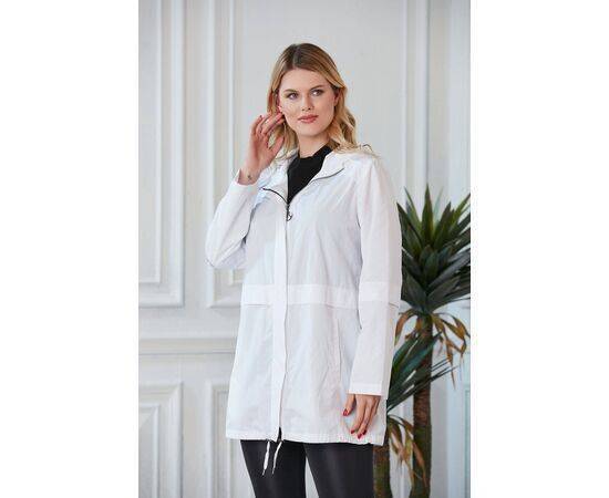 Women's Plus Size Trench Coat with Zipper Closure