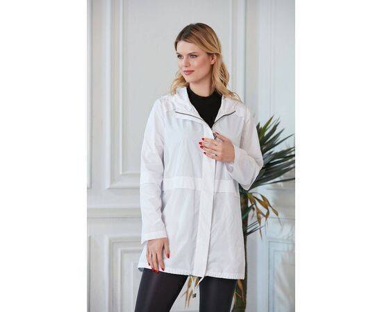 Women's Plus Size Trench Coat with Zipper Closure