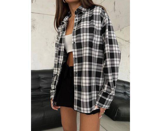 Women's Oversize Plaid Shirt