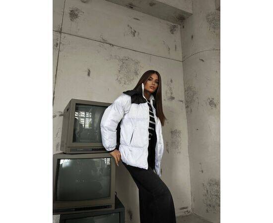 Women's Double Color Hooded Coat