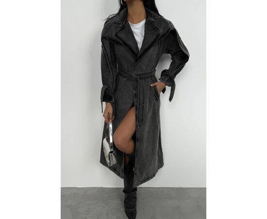 Women's Denim Trench Coat