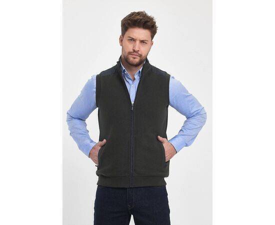 High Collar Vest with Zipper