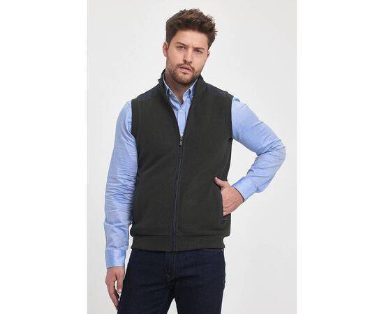 High Collar Vest with Zipper