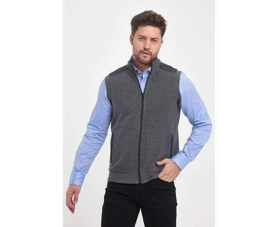 High Collar Vest with Zipper