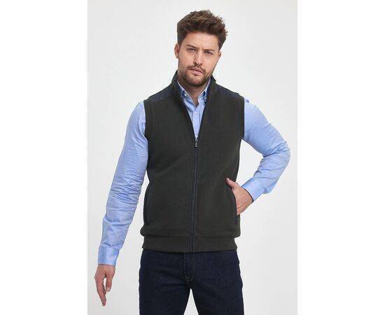 High Collar Vest with Zipper