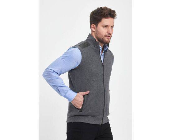 High Collar Vest with Zipper