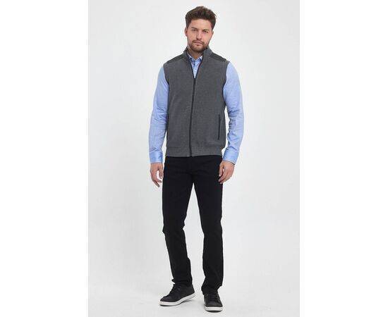 High Collar Vest with Zipper