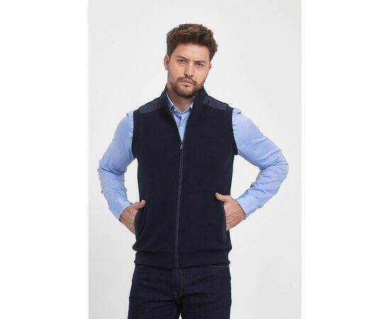 High Collar Vest with Zipper