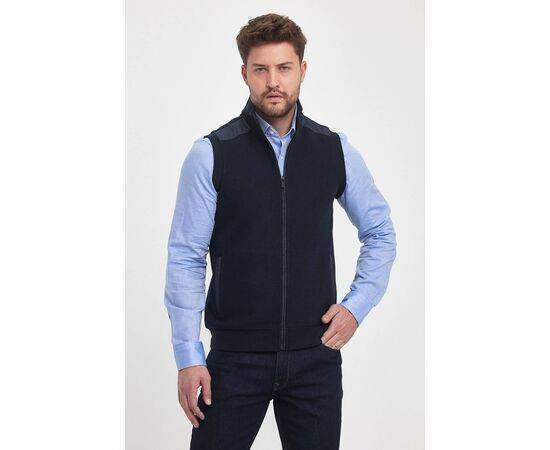 High Collar Vest with Zipper