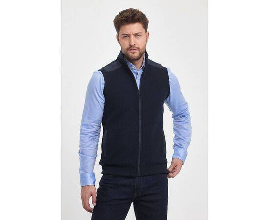 High Collar Vest with Zipper