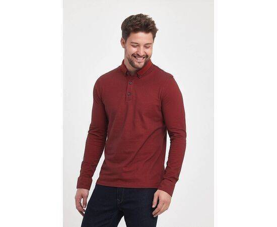 Polo Neck Sweatshirt with Buttons