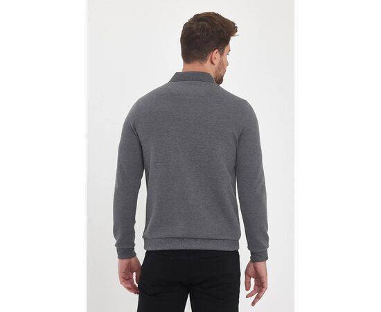 Polo Collar Sweatshirt