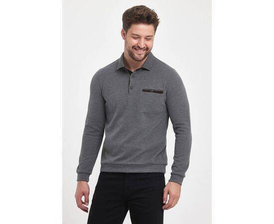 Polo Collar Sweatshirt