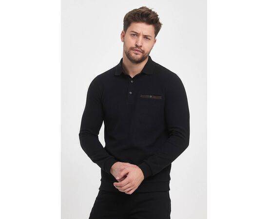 Polo Collar Sweatshirt