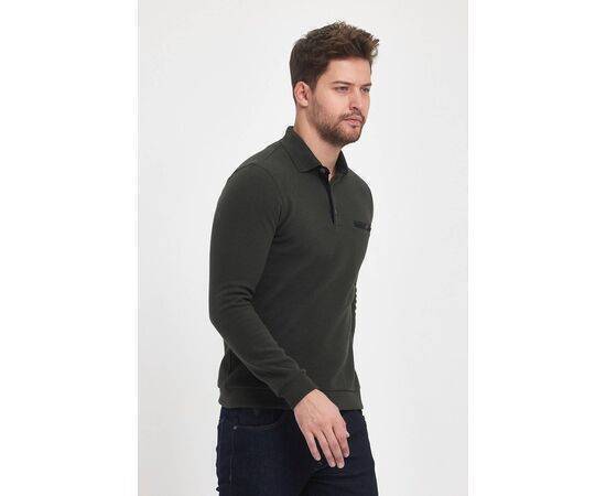 Polo Collar Sweatshirt