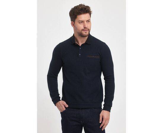 Polo Collar Sweatshirt