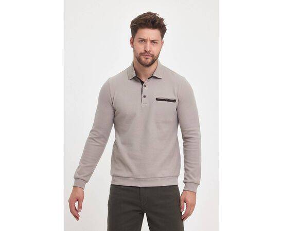 Polo Collar Sweatshirt