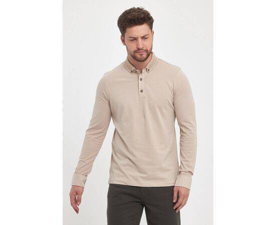 Polo Neck Sweatshirt with Buttons