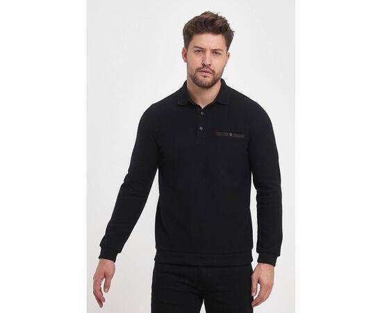 Polo Collar Sweatshirt