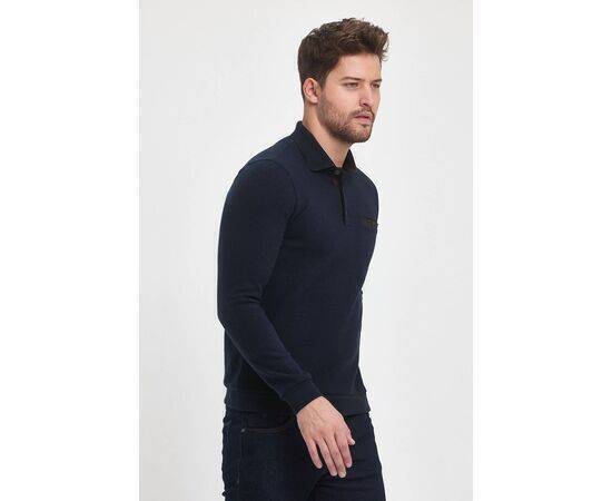 Polo Collar Sweatshirt