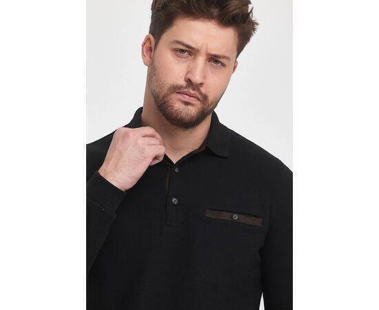 Polo Collar Sweatshirt