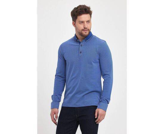 Polo Neck Sweatshirt with Buttons