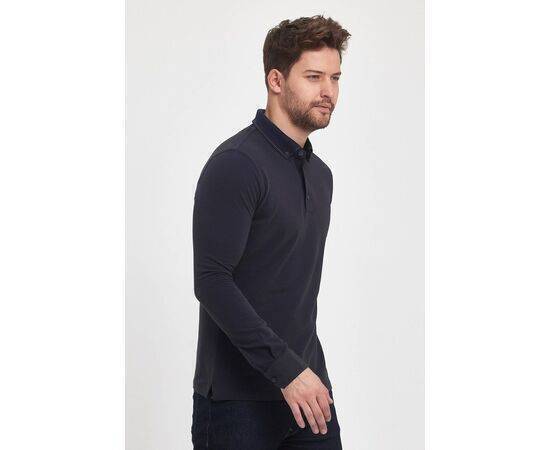 Polo Neck Sweatshirt with Buttons