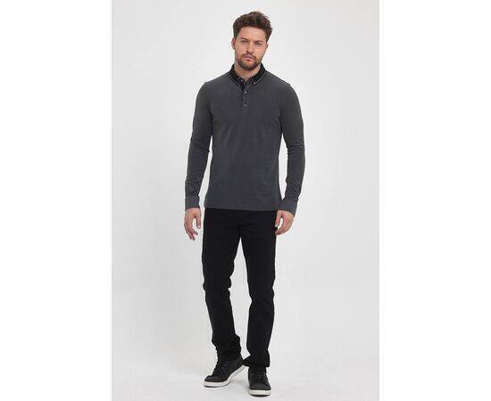 Polo Neck Sweatshirt with Buttons