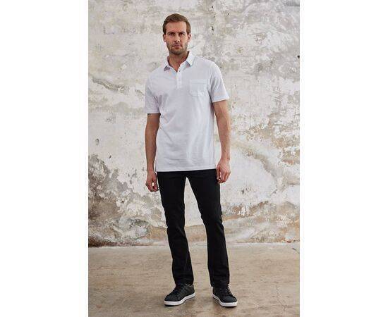 Polo Neck Short Sleeve T-Shirt with Pocket