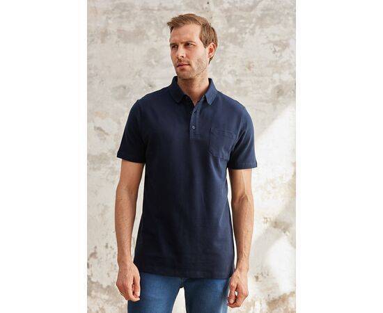 Polo Neck Short Sleeve T-Shirt with Pocket