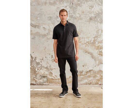 Polo Neck Short Sleeve T-Shirt with Pocket