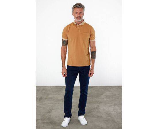 Polo Collar Short Sleeve T-Shirt with Pockets