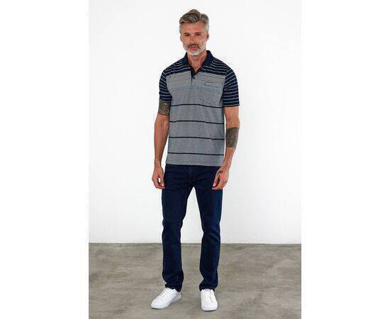 Polo Collar Short Sleeve T-Shirt with Pockets