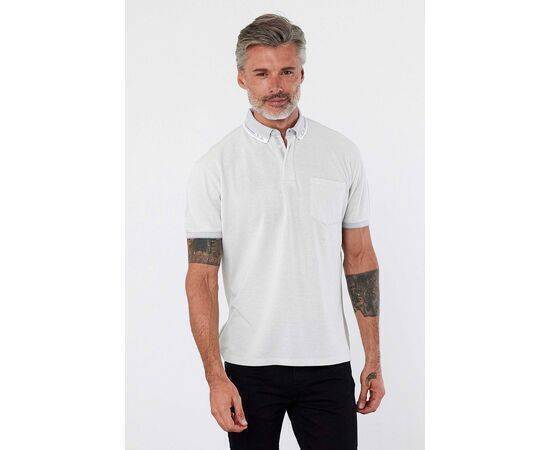 Polo Collar Short Sleeve T-Shirt with Pockets