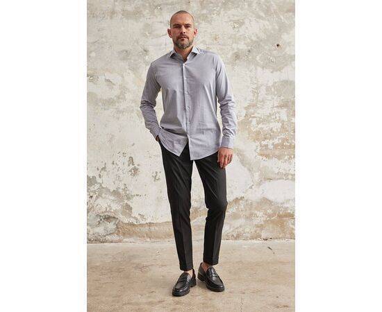 Italian Collar Long Sleeve Shirt